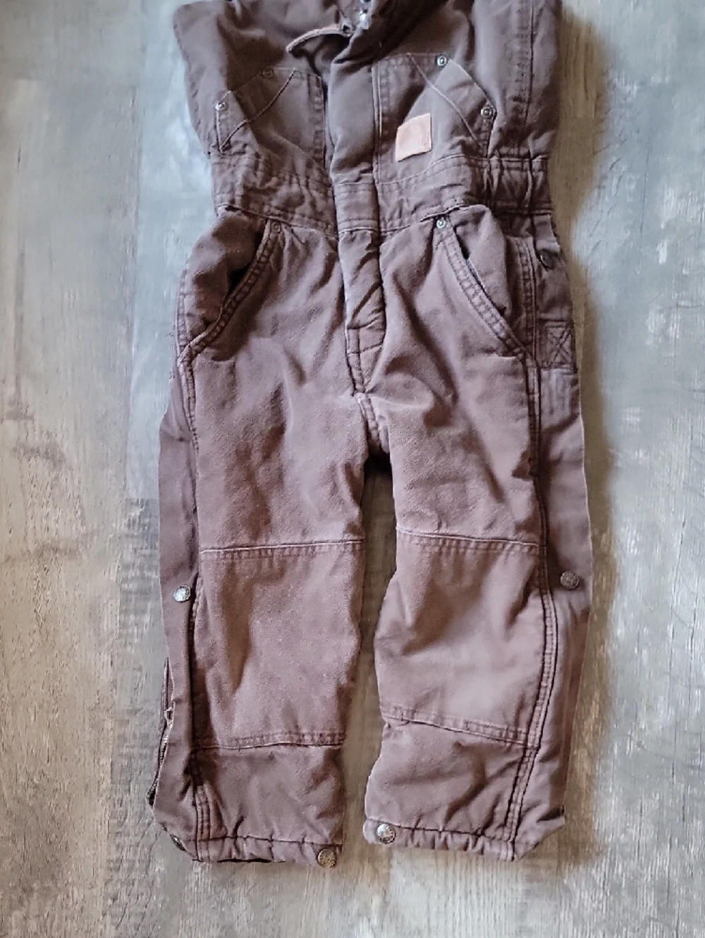 Kids Size 4T Berne Brown Insulated Bib Overalls